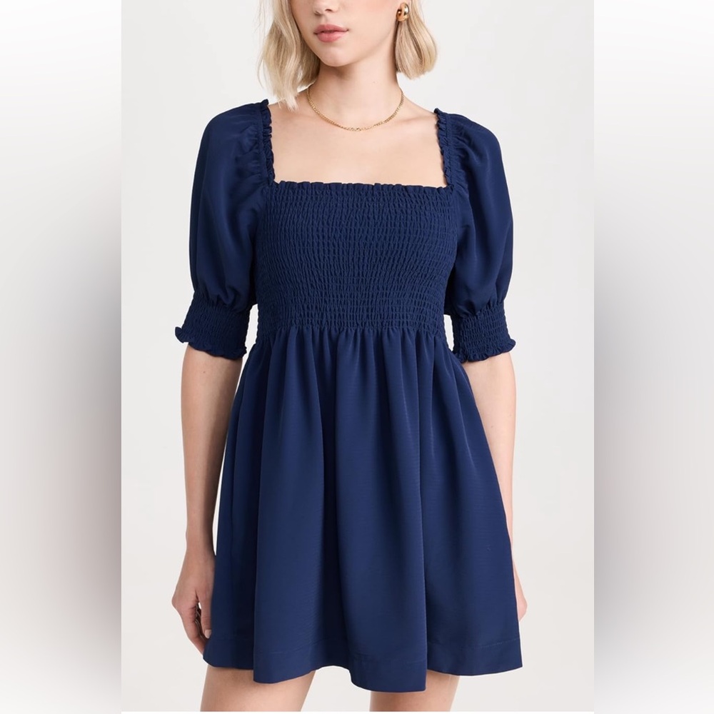 Hill House Navy Blue Smocked Dress